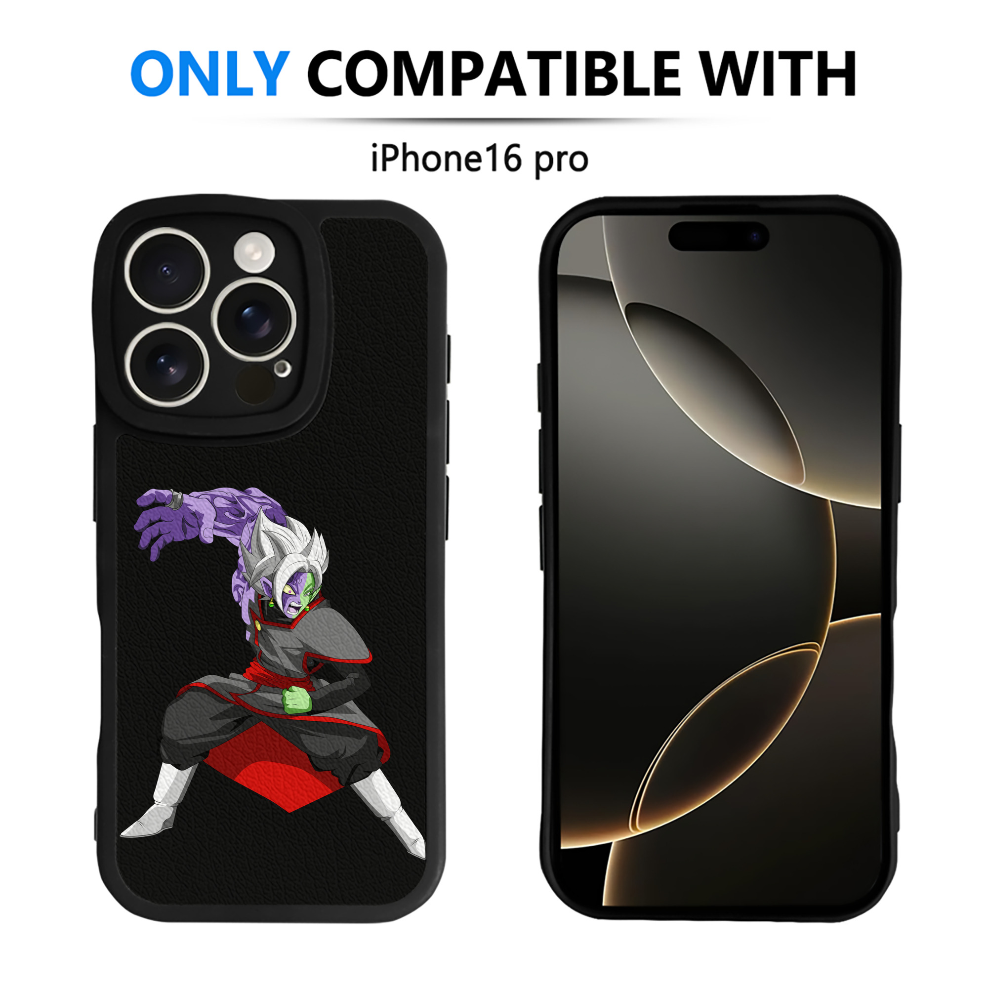 （画像用） ドラゴンボール ベジット DRAGON BALL Vegetto 【iPhone 16シリーズ対応】シリコンスマホケース（レザー調） 材質：シリコン
